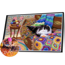 Load image into Gallery viewer, Diamond Painting - Full Square - Cat On The Sofa (40*30CM)
