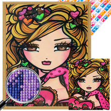 Load image into Gallery viewer, AB Diamond Painting - Full Square - Cartoon Girl (40*50CM)
