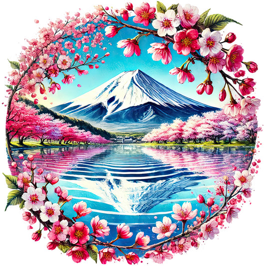 Diamond Painting - Full Round - Mountain Fuji In Japan (30*30CM)