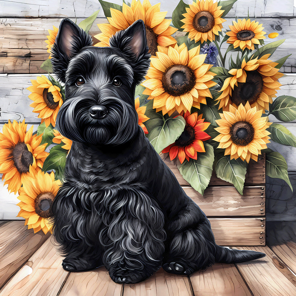 Diamond Painting - Full Round - Schnauzer (40*40CM)