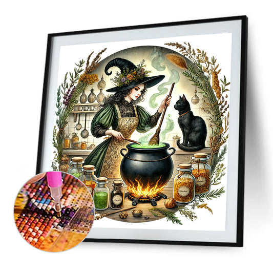 Diamond Painting - Full Round - Magic Witch (40*40CM)