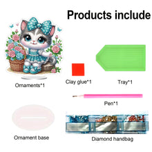 Load image into Gallery viewer, Acrylic Special Shape Cat Flower Diamond Painting Desktop Ornaments for Home
