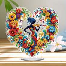 Load image into Gallery viewer, Acrylic Special Shape Heart Girl Diamond Painting Desktop Ornaments for Home
