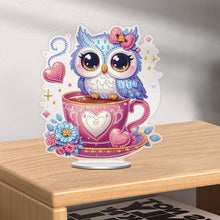 Load image into Gallery viewer, Acrylic Special Shape Owl Cup Diamond Painting Desktop Ornaments for Home
