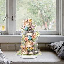 Load image into Gallery viewer, Acrylic Special Shape Cat Diamond Painting Desktop Ornaments for Home Decor
