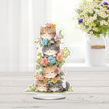 Load image into Gallery viewer, Acrylic Special Shape Cat Diamond Painting Desktop Ornaments for Home Decor
