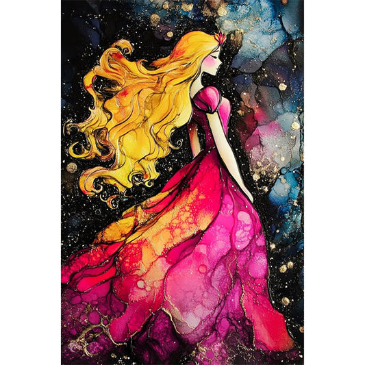 AB Diamond Painting - Full Round - Blonde Princess (40*60CM)