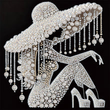 Load image into Gallery viewer, Diamond Painting - Partial Special Shaped - Elegant Lady (30*30CM)
