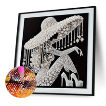Load image into Gallery viewer, Diamond Painting - Partial Special Shaped - Elegant Lady (30*30CM)
