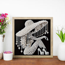 Load image into Gallery viewer, Diamond Painting - Partial Special Shaped - Elegant Lady (30*30CM)
