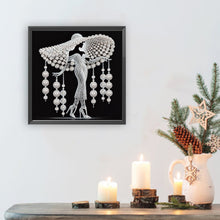 Load image into Gallery viewer, Diamond Painting - Partial Special Shaped - Elegant Lady (30*30CM)
