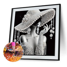 Load image into Gallery viewer, Diamond Painting - Partial Special Shaped - Elegant Lady (30*30CM)
