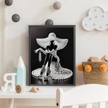 Load image into Gallery viewer, Diamond Painting - Partial Special Shaped - Elegant Lady (30*40CM)
