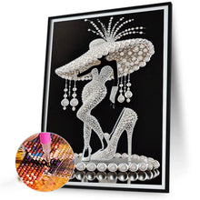 Load image into Gallery viewer, Diamond Painting - Partial Special Shaped - Elegant Lady (30*40CM)
