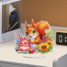 Load image into Gallery viewer, Acrylic Special Shaped Squirrel 5D DIY Diamond Art Tabletop Decor for Adults
