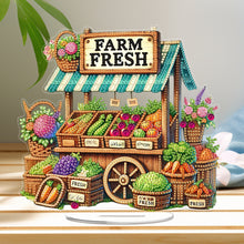 Load image into Gallery viewer, Acrylic Special Shaped Farm Vegetable Stand 5D DIY Diamond Art Tabletop Decor
