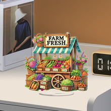 Load image into Gallery viewer, Acrylic Special Shaped Farm Vegetable Stand 5D DIY Diamond Art Tabletop Decor
