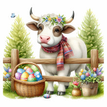 Load image into Gallery viewer, Diamond Painting - Full Round - Cow (40*40CM)
