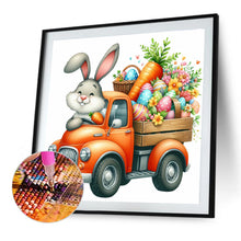 Load image into Gallery viewer, Diamond Painting - Full Round - Easter Bunny Car (40*40CM)
