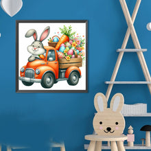 Load image into Gallery viewer, Diamond Painting - Full Round - Easter Bunny Car (40*40CM)
