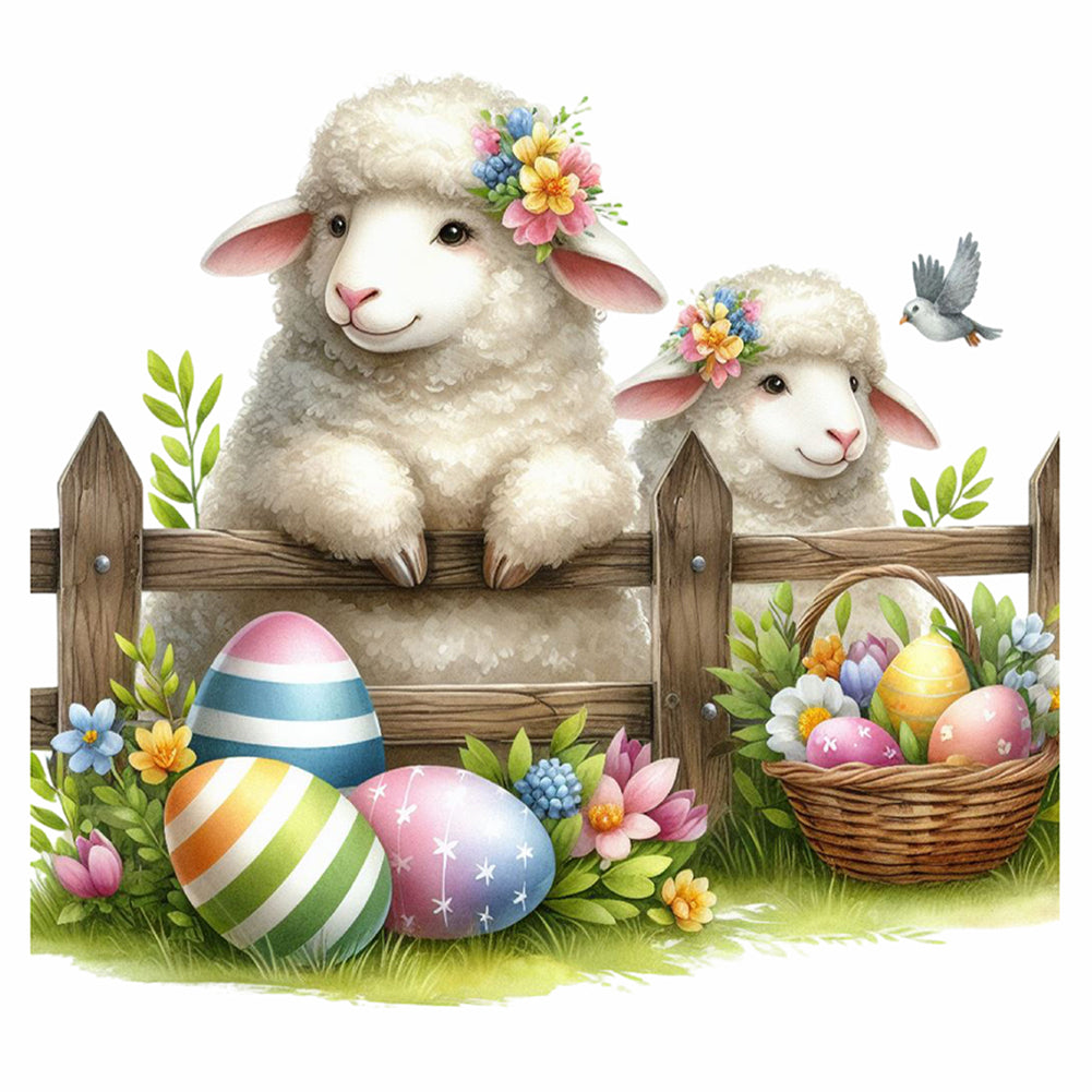 Diamond Painting - Full Round - Sheep (40*40CM)