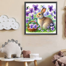 Load image into Gallery viewer, Diamond Painting - Full Round - Rabbit And Flower (40*40CM)
