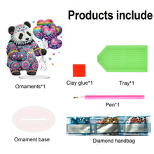Load image into Gallery viewer, Acrylic Special Shape Cat Desktop Diamond Art Kits Rhinestones Desktop Ornaments
