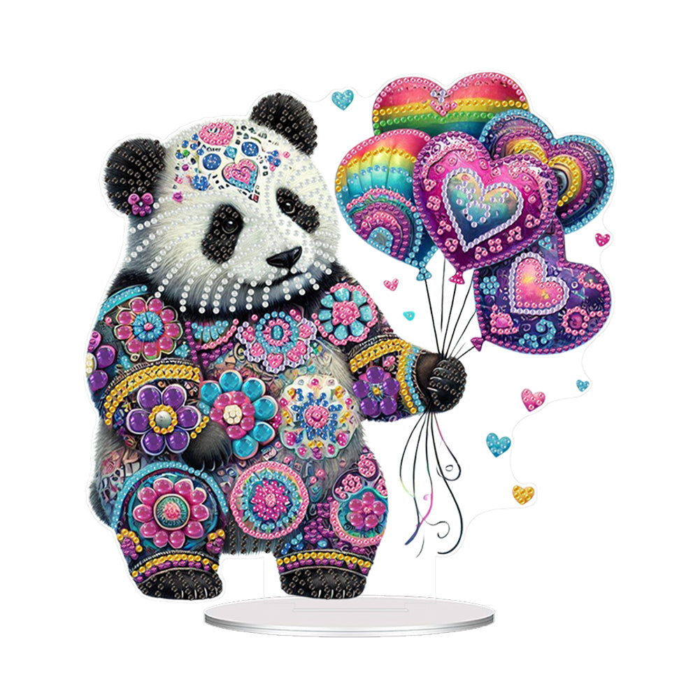 Acrylic Special Shape Cat Desktop Diamond Art Kits Rhinestones Desktop Ornaments