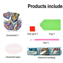 Load image into Gallery viewer, Acrylic Special Shape Cat Desktop Diamond Art Kits Rhinestones Desktop Ornaments
