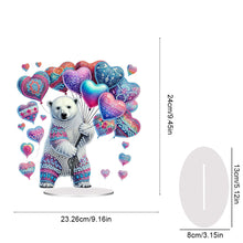 Load image into Gallery viewer, Acrylic Special Shape Cat Desktop Diamond Art Kits Rhinestones Desktop Ornaments
