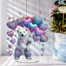 Load image into Gallery viewer, Acrylic Special Shape Cat Desktop Diamond Art Kits Rhinestones Desktop Ornaments
