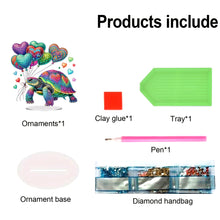 Load image into Gallery viewer, Acrylic Special Shape Cat Desktop Diamond Art Kits Rhinestones Desktop Ornaments
