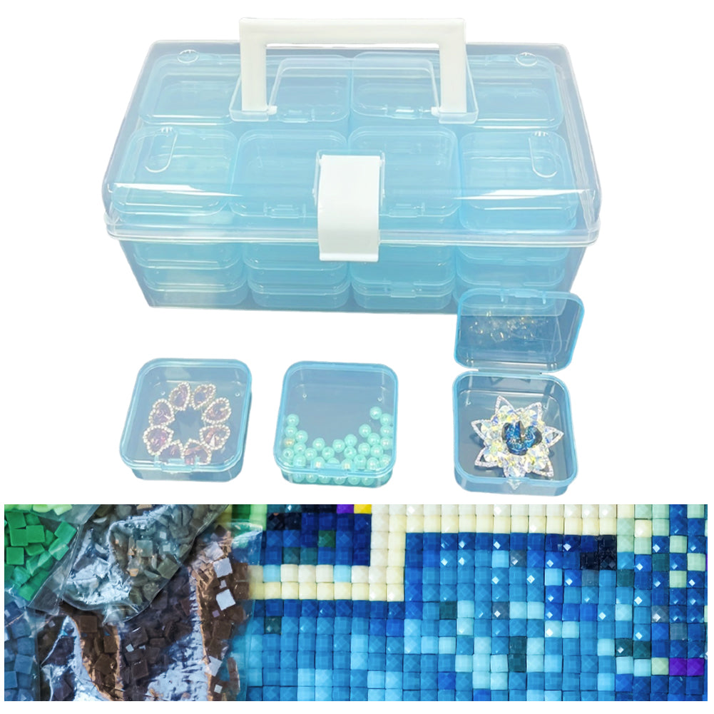 32 Grid Bead Storage Container Diamond Embroidery Beaded Toolbox for Small Items