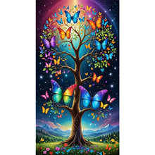 Load image into Gallery viewer, Diamond Painting - Full Round - Butterfly Tree (40*70CM)
