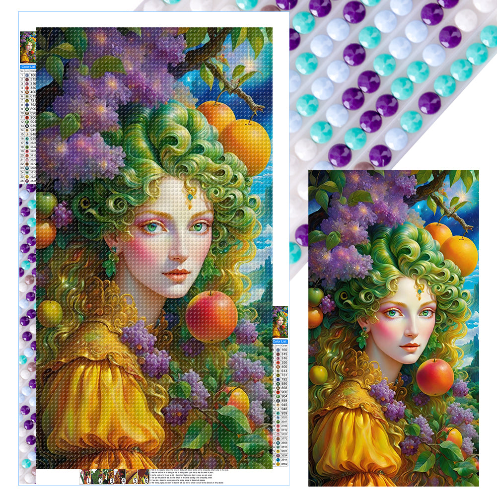 Diamond Painting - Full Round - Vintage Girl (40*70CM)