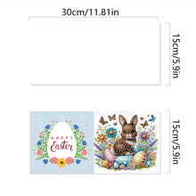 Load image into Gallery viewer, 6Pcs Easter Diamond Drawing Card Diamond Daily Wish Card for Family Friends Gift
