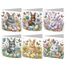 Load image into Gallery viewer, 6Pcs Easter Diamond Drawing Card Diamond Daily Wish Card for Family Friends Gift
