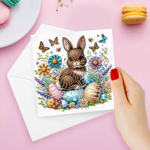 Load image into Gallery viewer, 6Pcs Easter Diamond Drawing Card Diamond Daily Wish Card for Family Friends Gift
