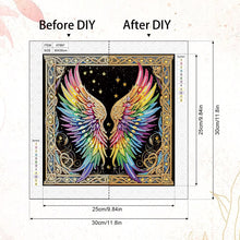 Load image into Gallery viewer, Diamond Painting - Partial Special Shaped - Colorful Wings (30*30CM)
