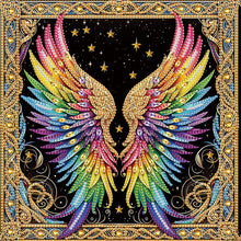 Load image into Gallery viewer, Diamond Painting - Partial Special Shaped - Colorful Wings (30*30CM)
