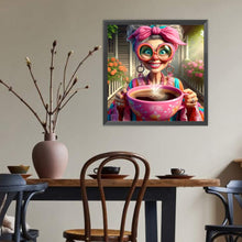 Load image into Gallery viewer, Diamond Painting - Full Round - Coffee Grandma (40*40CM)
