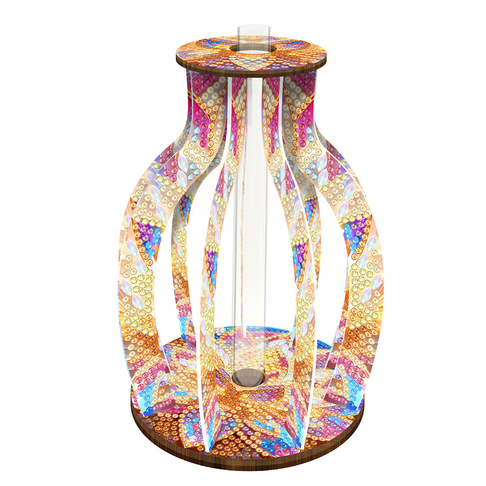 Wood Flower Diamond Painting Flower Vase Diamond Painting Tabletop Ornaments Kit