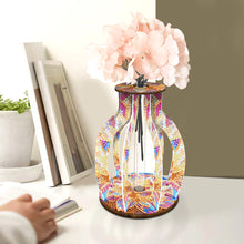 Load image into Gallery viewer, Wood Flower Diamond Painting Flower Vase Diamond Painting Tabletop Ornaments Kit
