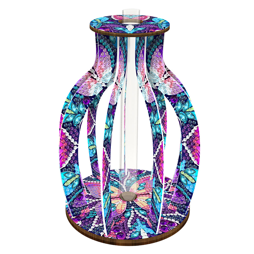 Wood Flower Diamond Painting Flower Vase Diamond Painting Tabletop Ornaments Kit