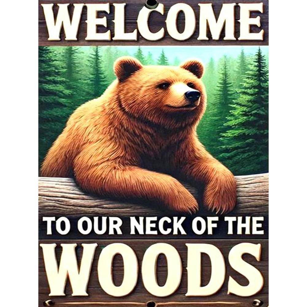 Diamond Painting - Full Round - Forest Bear (30*40CM)