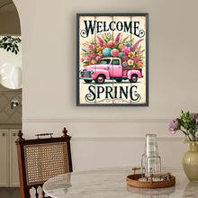 Load image into Gallery viewer, Diamond Painting - Full Round - Pink Flower Car (30*40CM)
