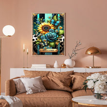 Load image into Gallery viewer, Diamond Painting - Full Round - Sunflower Butterfly Blue Rose (30*40CM)

