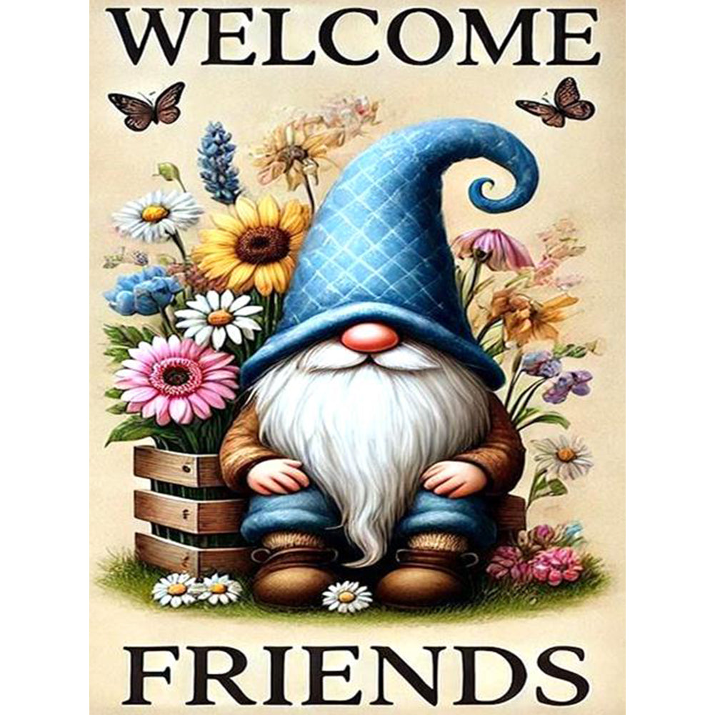 Diamond Painting - Full Round - Garden Gnome (30*40CM)
