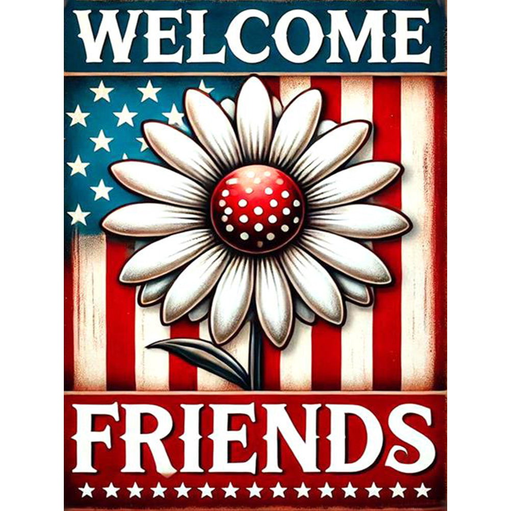 Diamond Painting - Full Round - Union Jack Daisy (30*40CM)