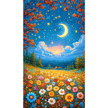 Load image into Gallery viewer, AB Diamond Painting - Full Round - Flower Sea Scenery Under The Moon (40*70CM)
